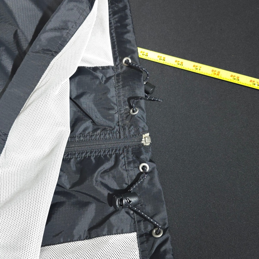 Gap Windbreaker Mens XXL Black Vintage Y2K Ripstop Full Zip Mesh Lined Jacket - Picture 9 of 10